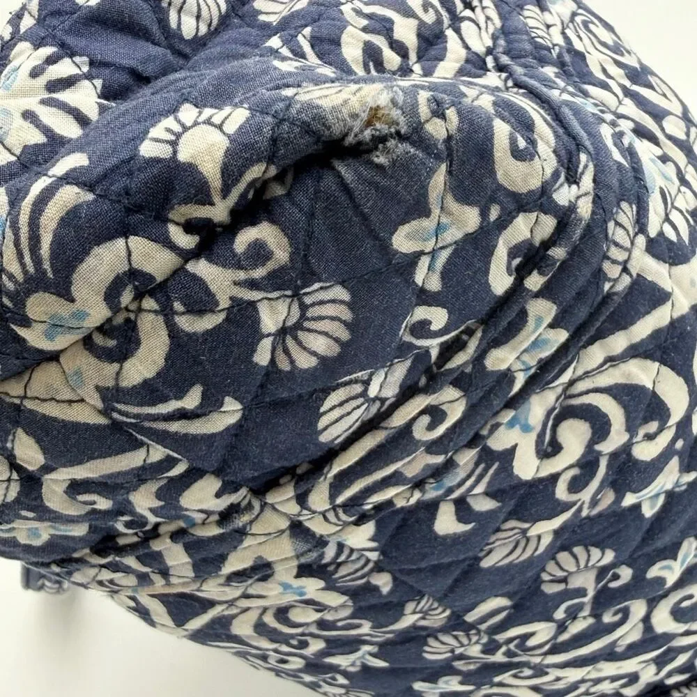 Vera Bradley Twirly Birds Navy Blue Shoulder Tote Bag